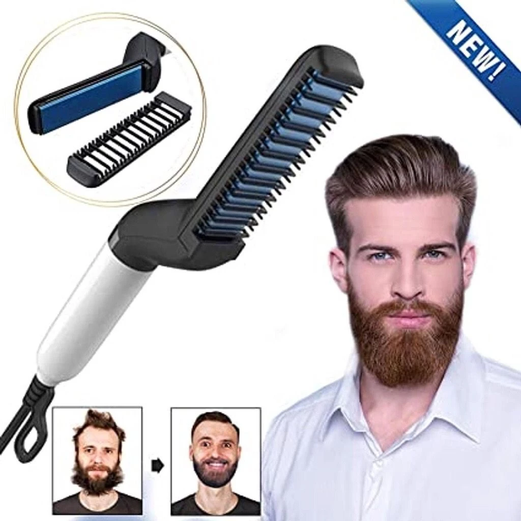 Pente Alisador Térmico para Barba e Cabelo
